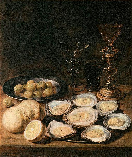 Alexander Adriaenssen with Oysters France oil painting art